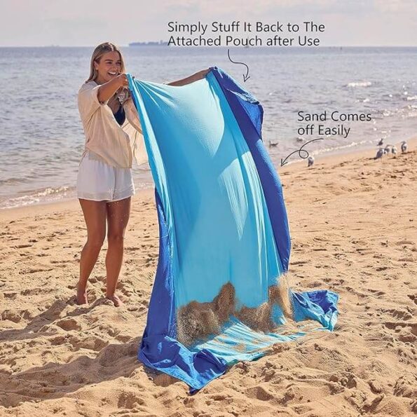 Sandproof Lightweight Beach Blanket 2
