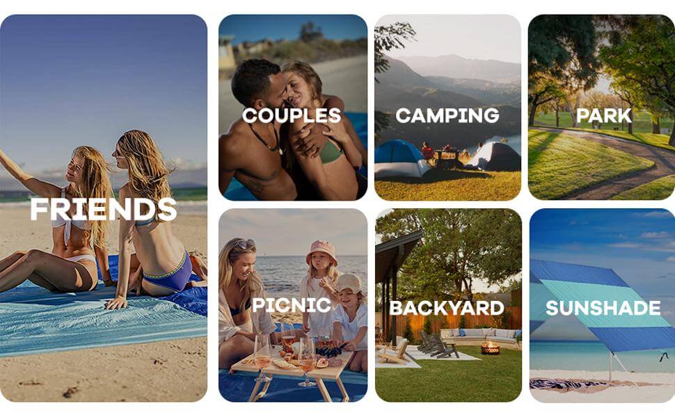 sand free compact outdoor beach blanket